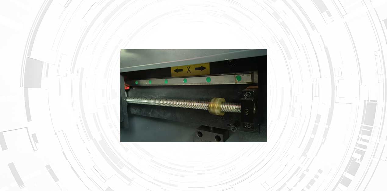 X-axis-Linear-Rails-and-Ball-screw-transmission